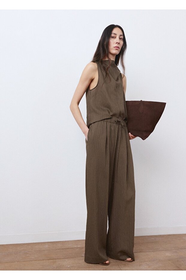 Striped scarf top - 2