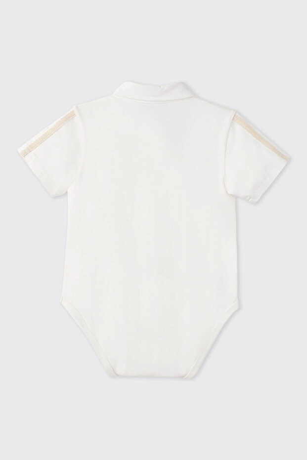 Erkek Bebek Örme Ekru Gömlek - 2