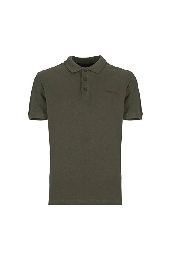 Ct953 Polo Collar Khaki Color Men's T-Shirt