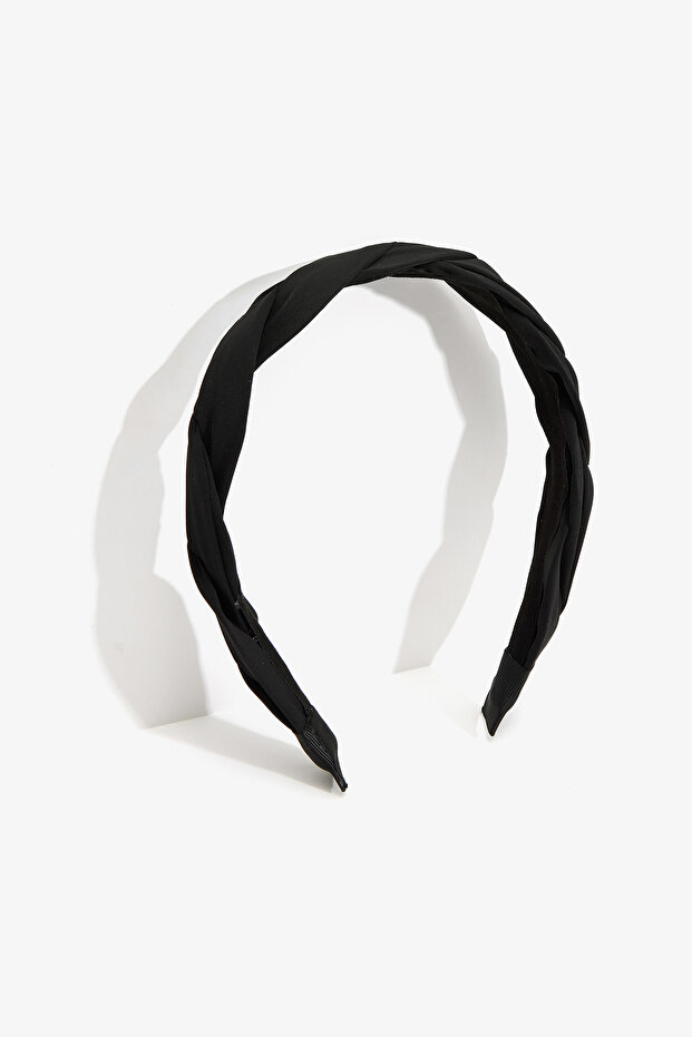 Siyah Basic Kumaş Taç - 2