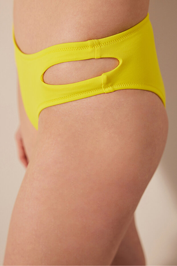 Basic Cut Sarı Bikini Altı - 3