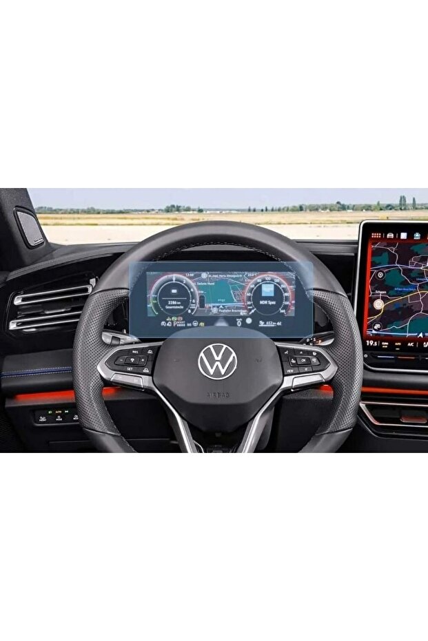 Volkswagen Tiguan E-Tsi Compatible 2024-2026 Model 10.25 Inch Digital Instrument Panel 9H Nano Screen Protector