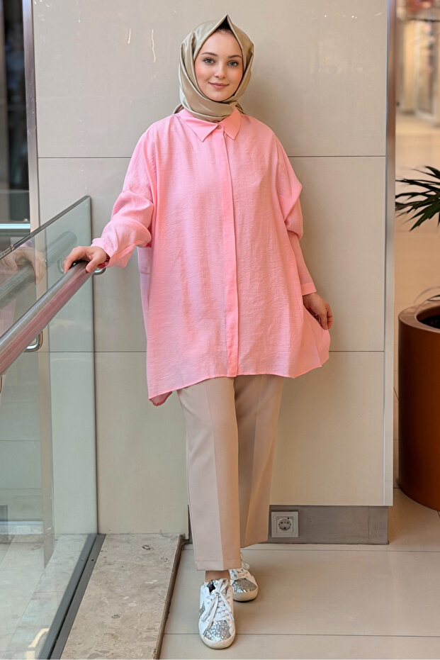 Gizli Düğmeli Classic Gömlek - 3