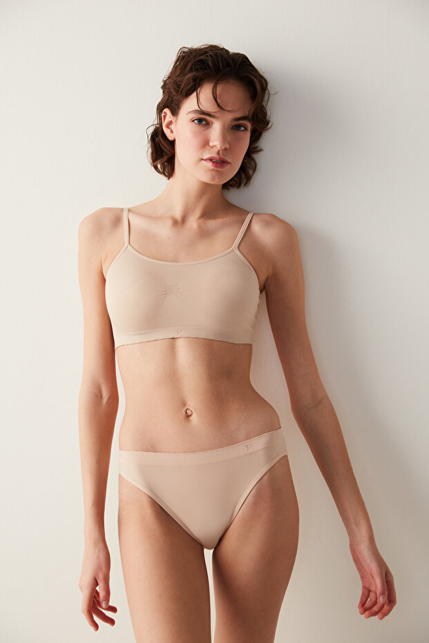 حمالة صدر بدون أسلاك بدون خياطة بلون البشرة - 3