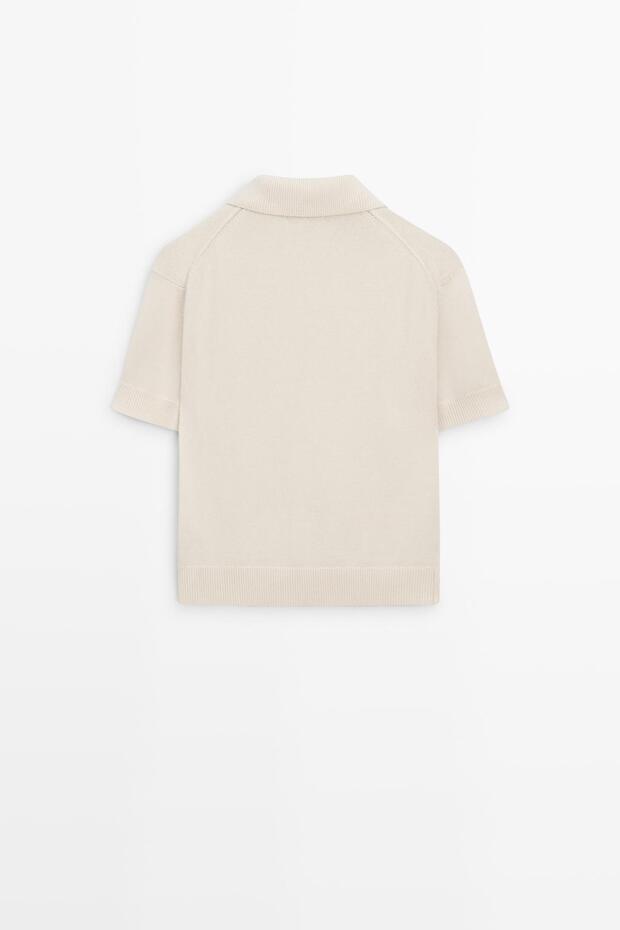 Wool knit polo jumper - 7