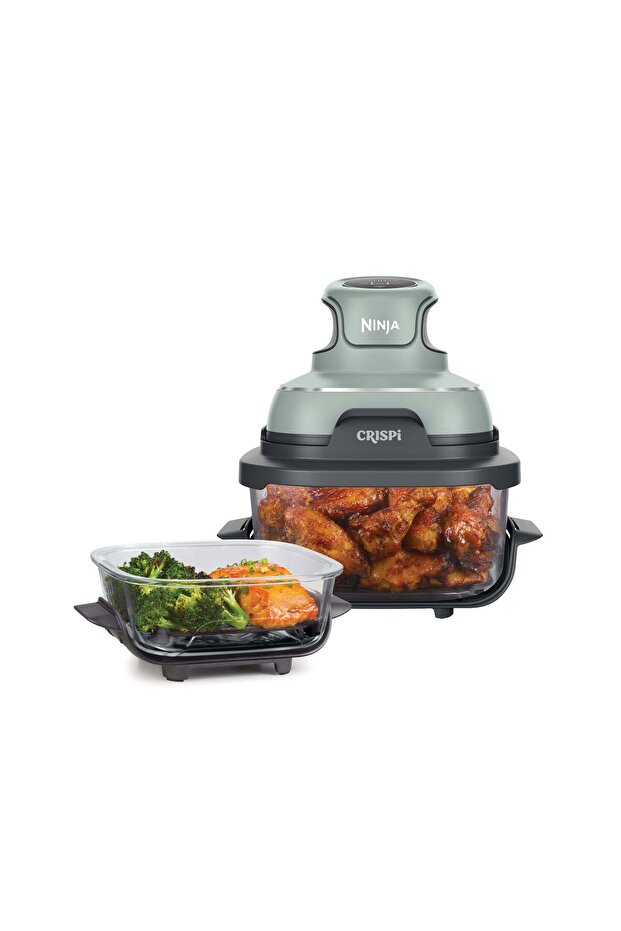 CRISPi 4-in-1 Taşınabilir Cam Hazneli Pişirme Sistemi - Sage Green - 1