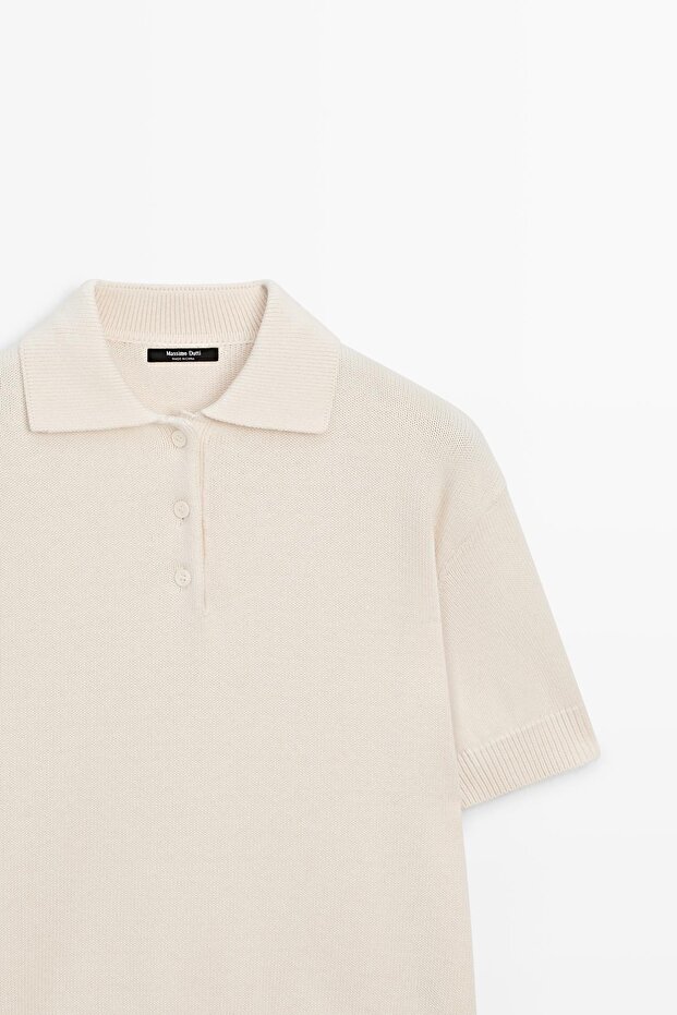 Wool knit polo jumper - 5