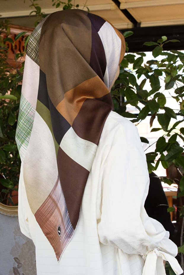 Twill Eşarp - Vizon - 1