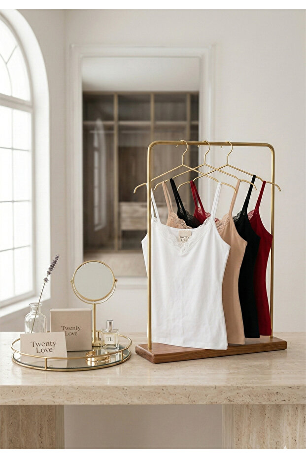 قميص داخلي لاسي ليكرا 4 قطع - 3