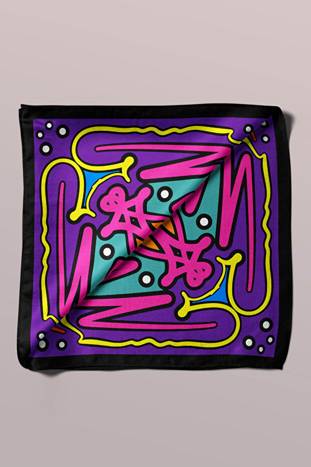 A35 باندانا منقوشة هندسية - 5