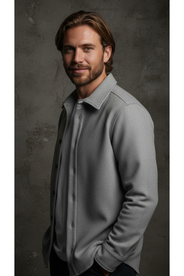 GRİ KAŞE GÖMLEK - 8