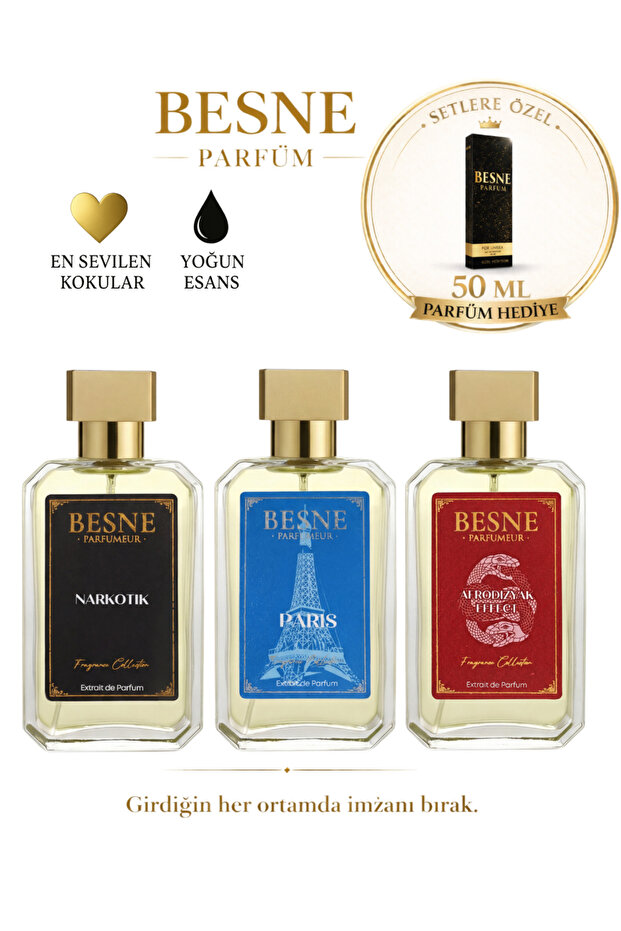 Narkotik, Paris & Effect 3’lü Premium Set (Extrait de Parfum) - 1