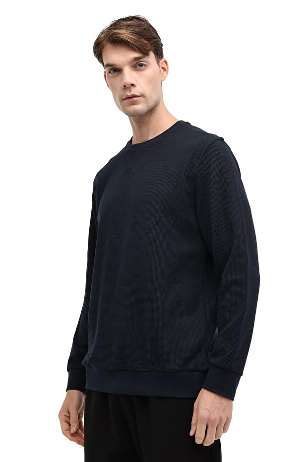 Mb Unown 16Ess-508 5Pr Navy Blue Men's Sweatshirt