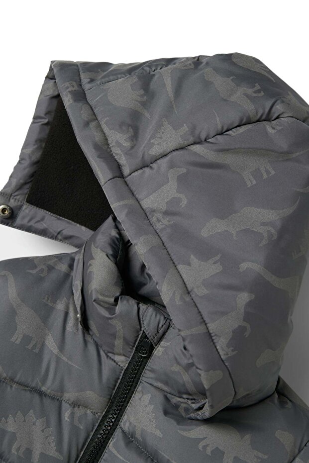 NMMMOSAN PUFFER JACKET RE GRI Erkek Çocuk Mont - 4