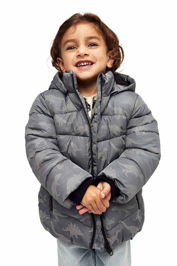 NMMMOSAN PUFFER JACKET RE GRI Erkek Çocuk Mont - 1