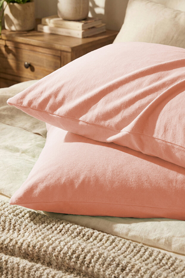 2 Pillowcases 100% Cotton Combed Cotton Fabric 50X70Cm | Flexible Structure, Suitable for Bedding Sets and Sets