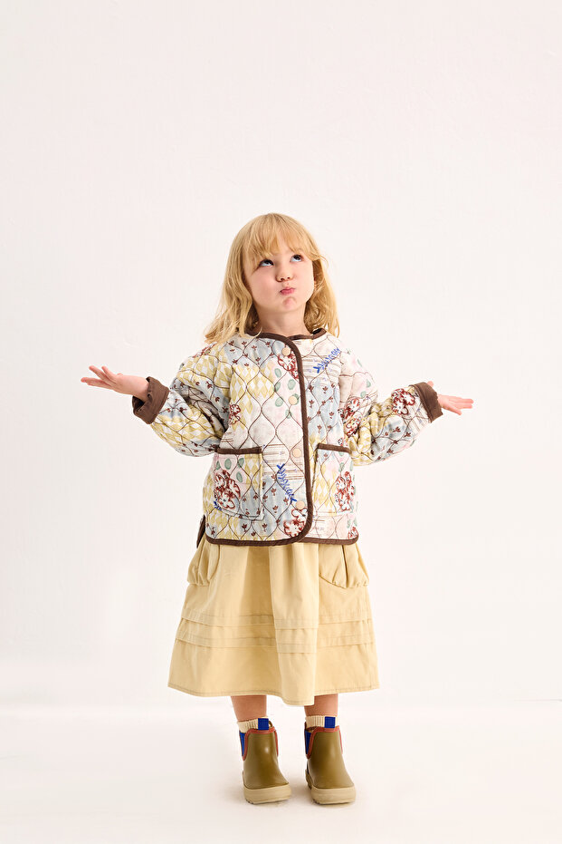 Ноло Патч з візерунком Капітоне Куртка - 2