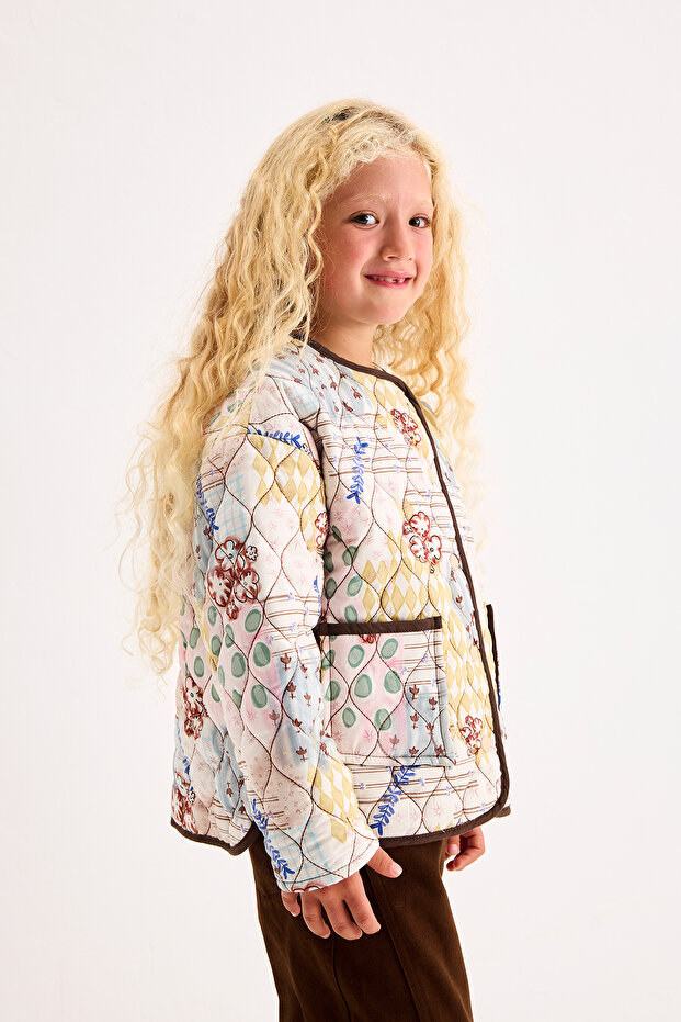 Ноло Патч з візерунком Капітоне Куртка - 3