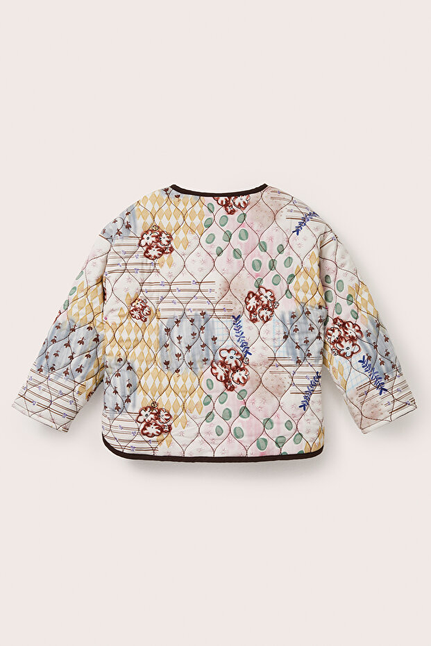 Ноло Патч з візерунком Капітоне Куртка - 7