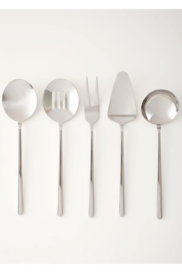 Siena 5 Parça Servis Seti Silver - 1
