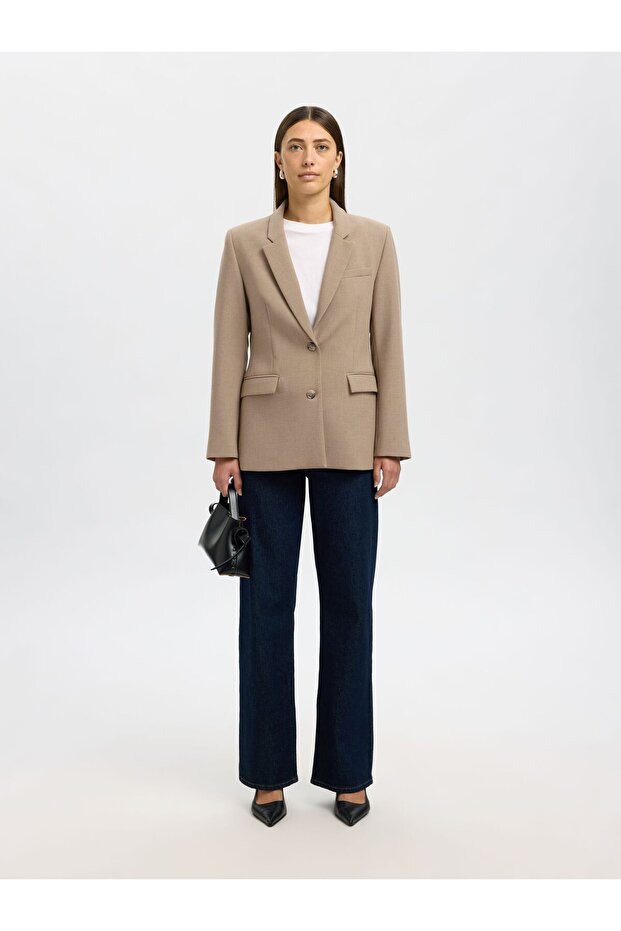 Blazer Klassischer Viskosemix - 4