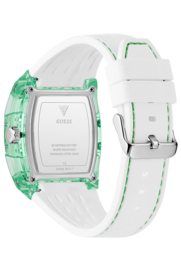 ساعة رجالية متعددة الوظائف باللونين الأبيض والأخضر - 6