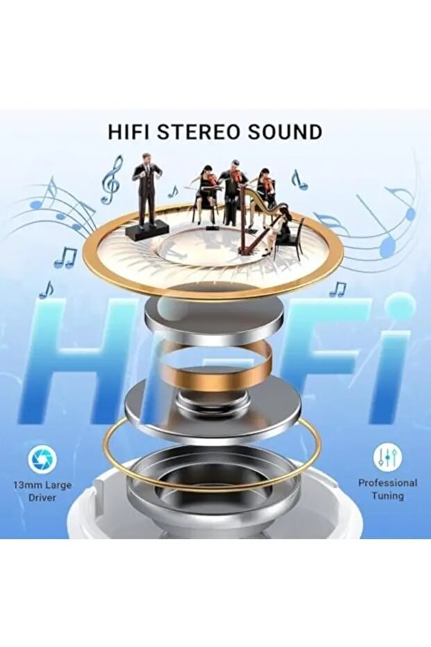 سماعات أذن لاسلكية متوافقة مع EarPods 2 - بلوتوث مع علبة شحن - 4