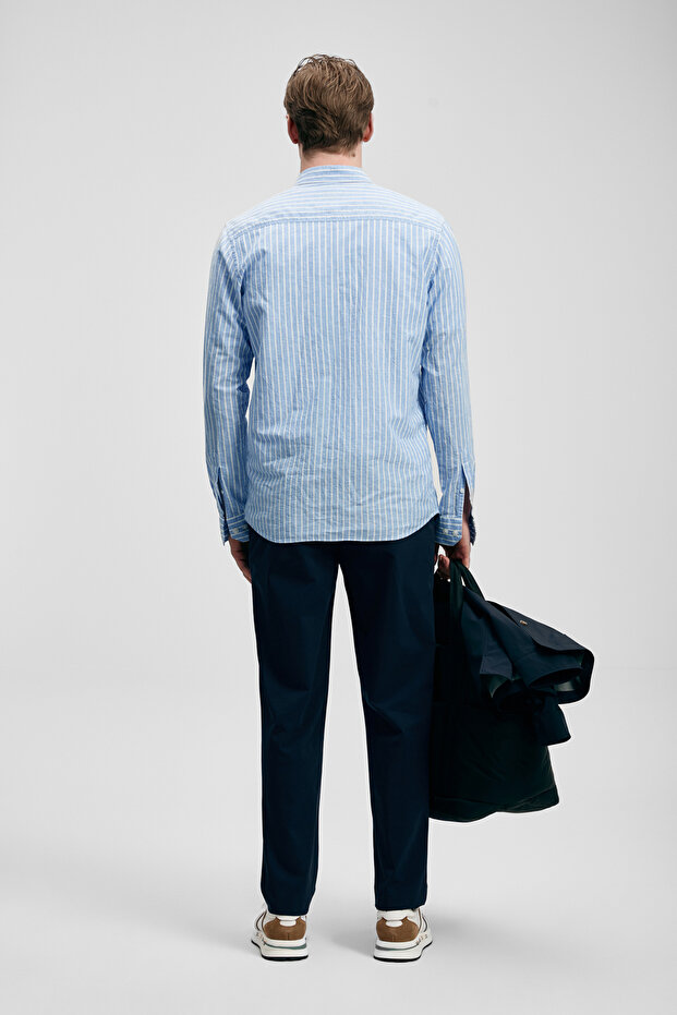 Sılvıa Erkek Basic Gömlek Regular Fit Mavi - 6