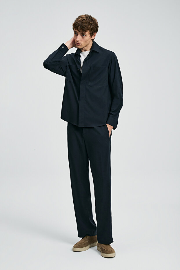 Lord Erkek Basic Gömlek Regular Fit Lacivert - 5