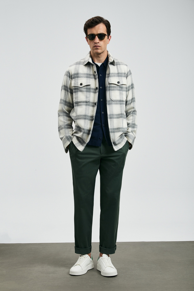 Valdo Erkek Basic Gömlek Regular Fit Gri - 3