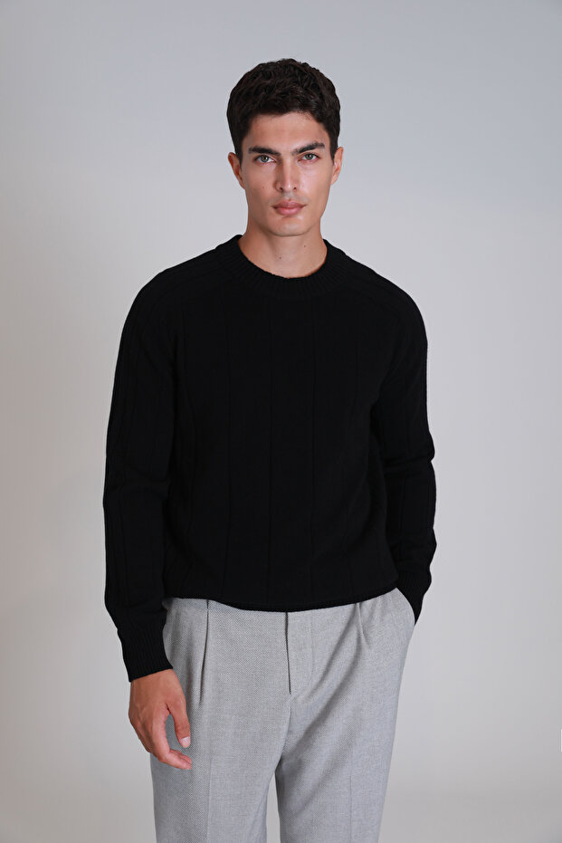 Light Men's Sweater Black - 5
