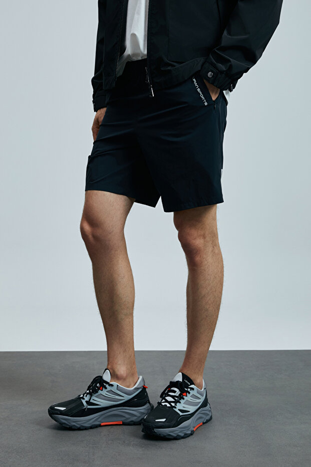 Second Erkek Şort Eşofman Siyah - 3