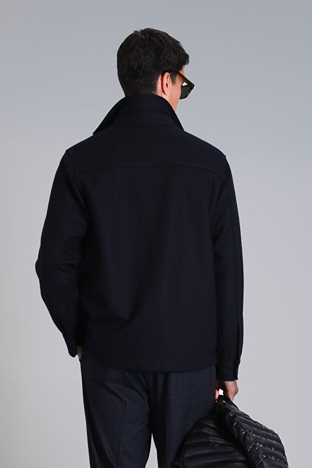 Barena Erkek Basic Gömlek Slim Fit Lacivert - 6