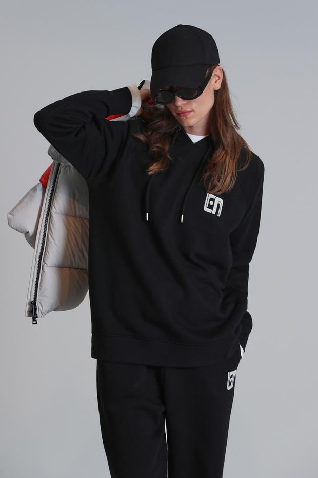 Sabrına Kadın Örme Sweatshırt Siyah - 5