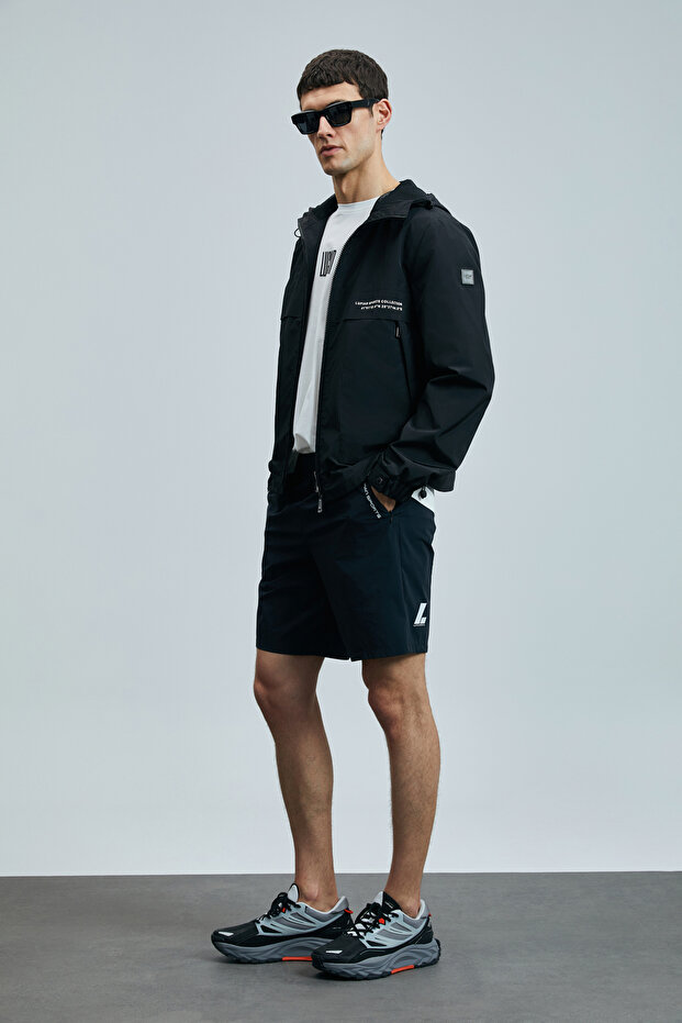 Second Erkek Şort Eşofman Siyah - 1