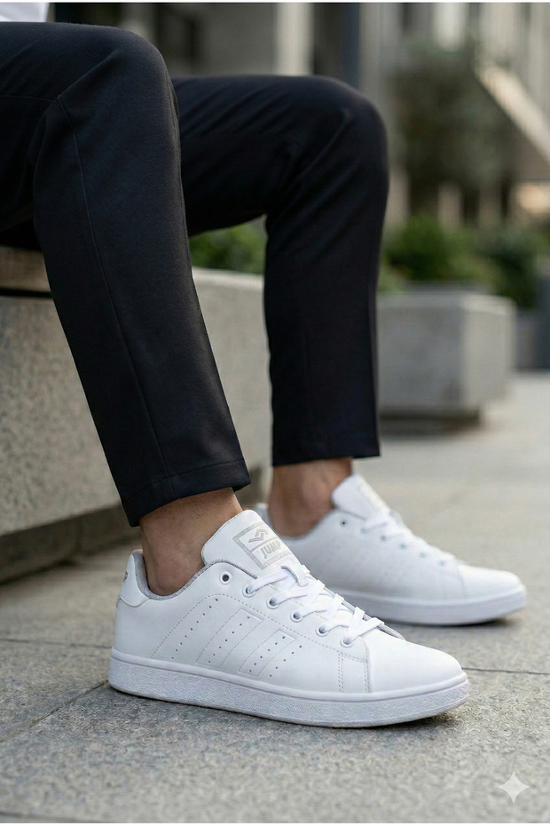 15307 White Unisex Men's Women's Sneakers S Daily Comfort Sole Sports Shoes