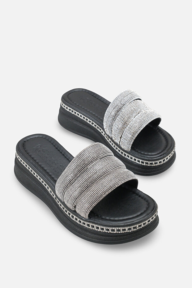 Cindy Three-Striped Stone Slippers