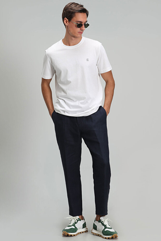 تي شيرت Sarder الأساسي للرجال باللون الأبيض - 5