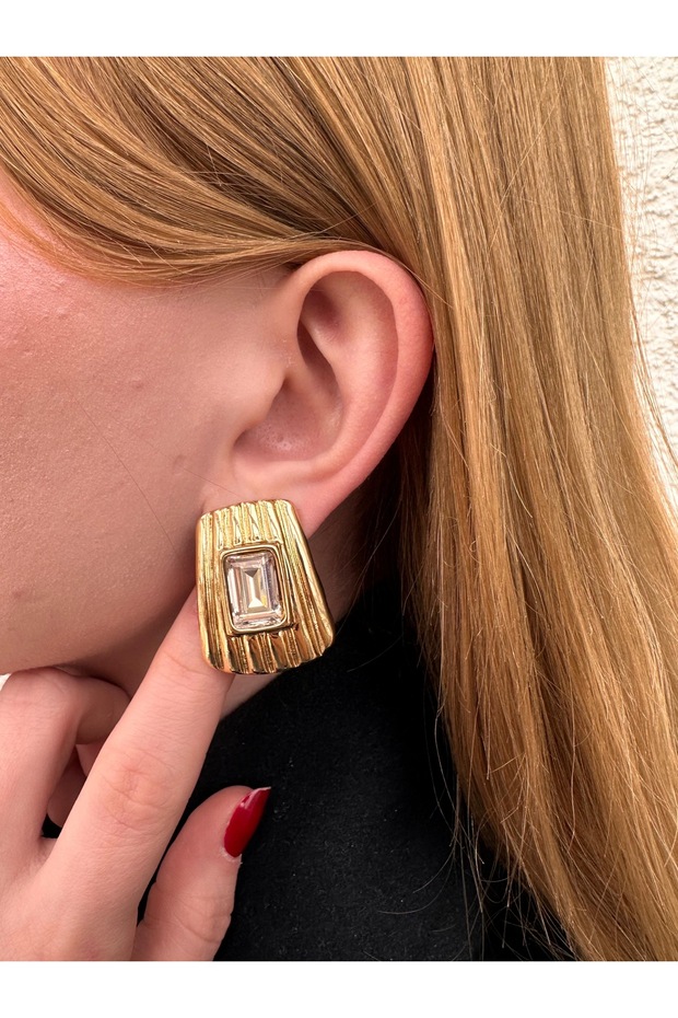 Çelik pera küpe - 1