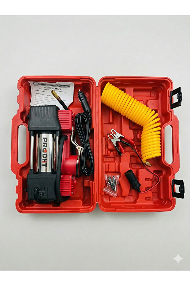 Mini Hava Kompresörü Çift Pistonlu 12V - 1