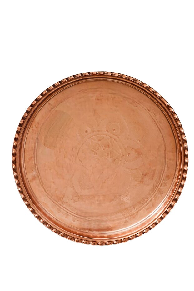 Copper Embossed Tray 50 cm - 4