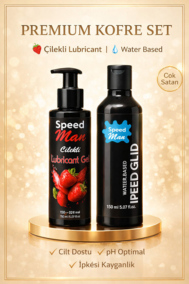 Speed Glide 250ml + Speed Man Strawberry Lubricant Gel 150ml - Plain