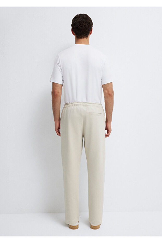 Bej Örme İnterlok Pantolon 0010521-70144 - 5