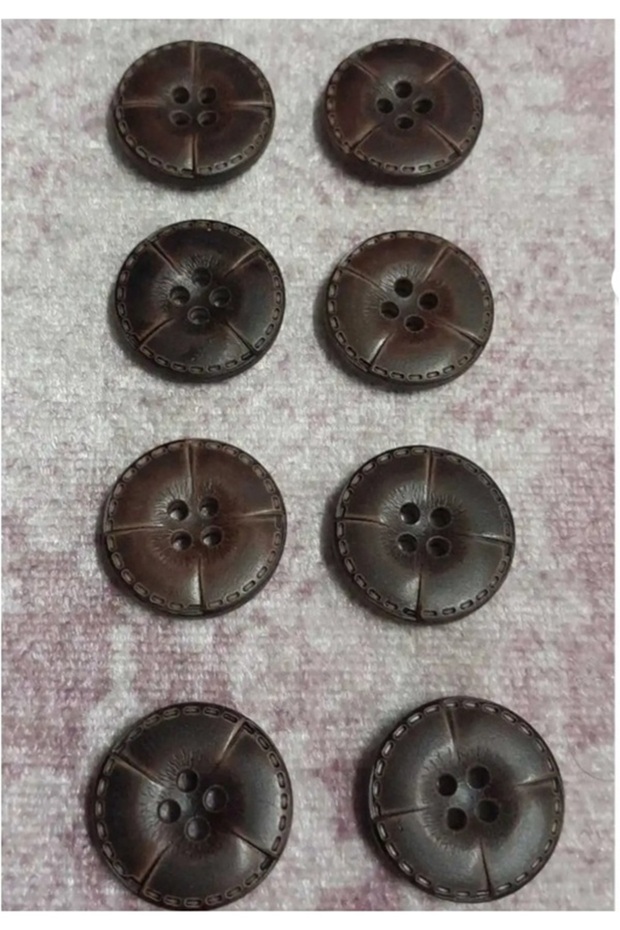 Ǝe Polyester Button 28 Size 18 mm 10 Pieces