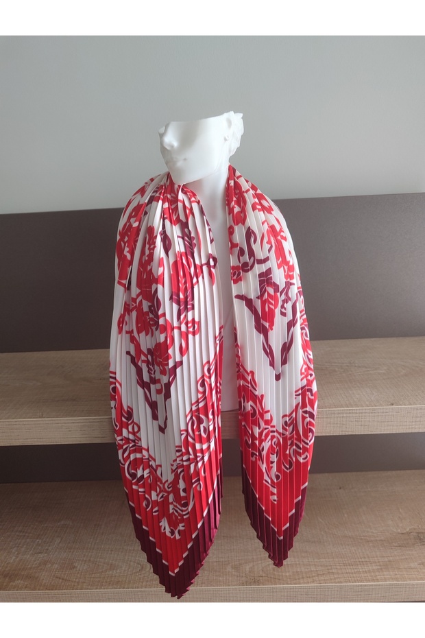 PİLİSELİ DESENLİ FULAR(70X70cm) - 2