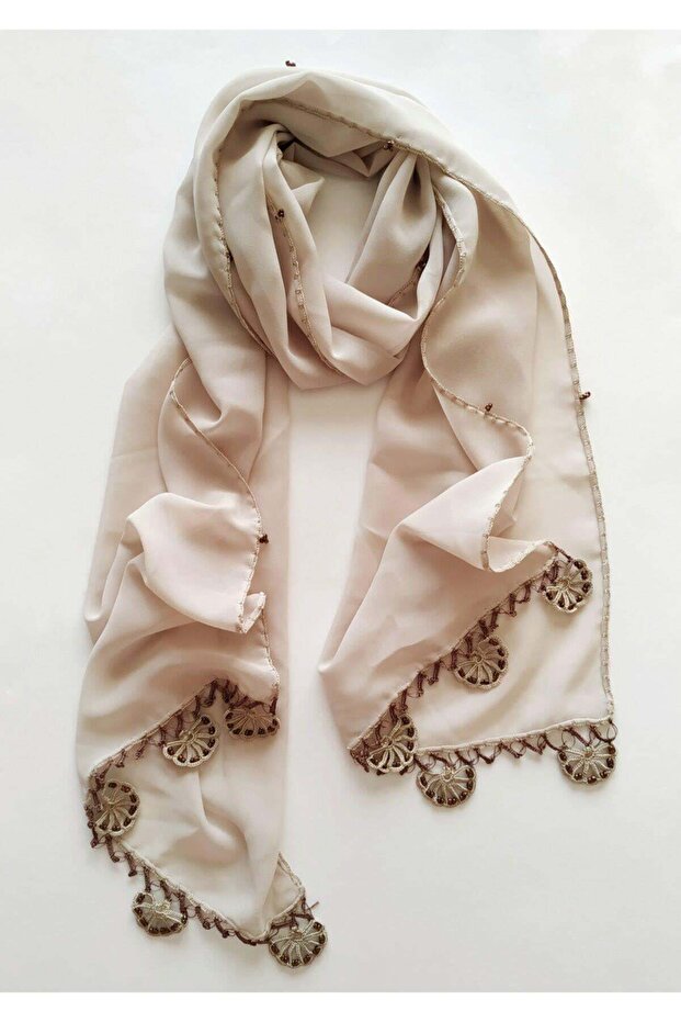 وشاح شيفون مطرز - 1