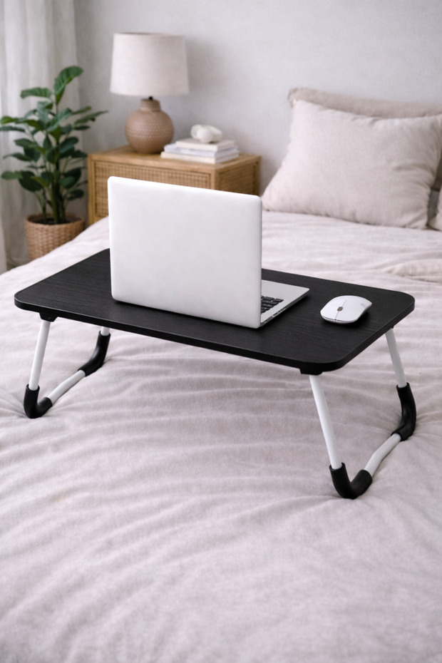Portable Foldable Flat Surface Bed Top Laptop Multi-Purpose Coffee Table - 3