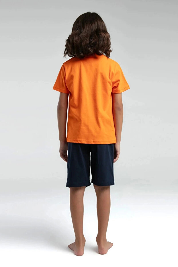 DEČAČKI BERMUDSKI SET - NARANČAST - 5