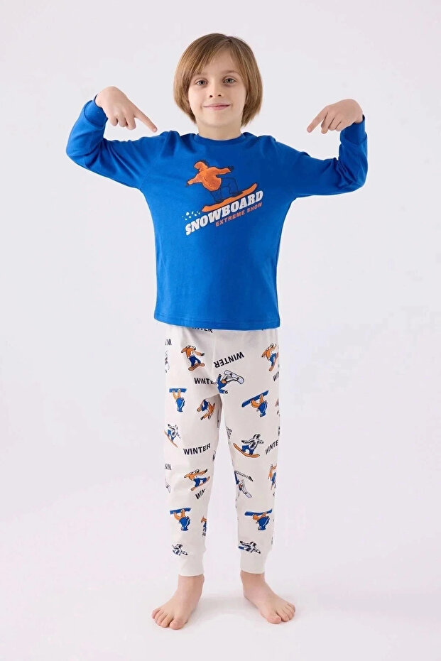 Boy's double set - cobalt - 1