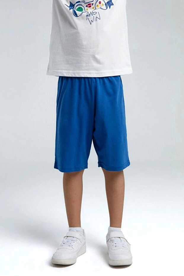 DEČAČKI BERMUDSKI SET - Beli - 2